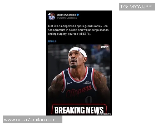 快船总经理透露比尔伤情好转臀部膝盖问题将一并解决 快船总经理透露比尔伤情好转臀部膝盖问题将一并解决